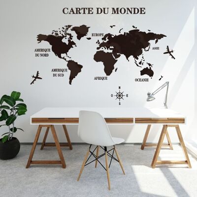 Carte du Monde Acrylique Installation simple et rapide