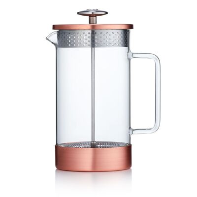 French Press - Core Coffee Press by Barista & Co | Copper 8 cup / 3 mug / 1L cafetiere