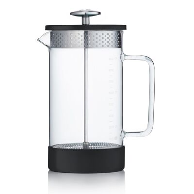 French Press - Core Coffee Press by Barista & Co | Black 8 cup / 3 mug / 1L cafetiere