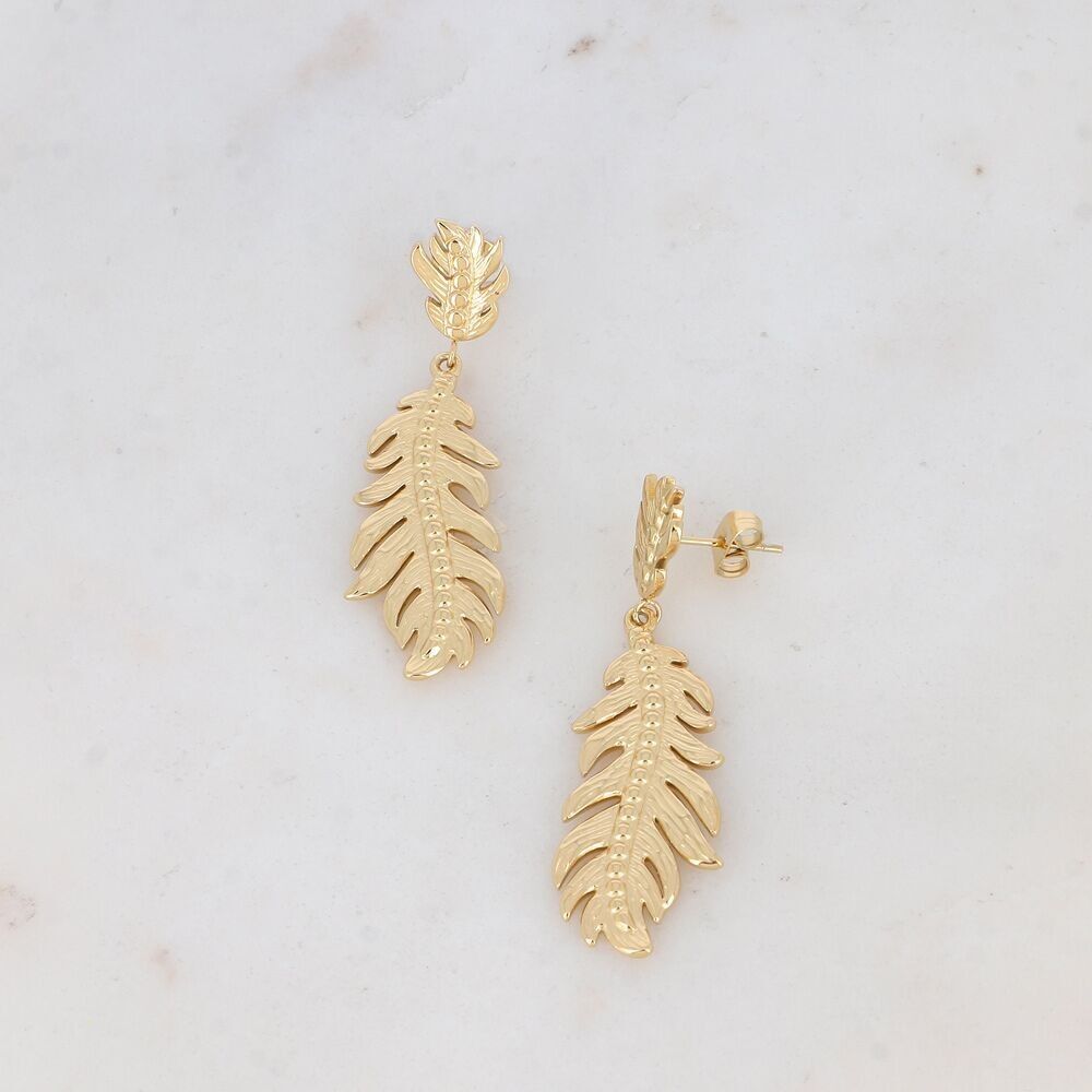 Rym Hängeohrringe - Blattwerk