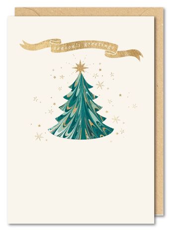Carte de Noël d'arbre de Noël 1