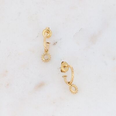 Jane hoop earrings - openwork sun