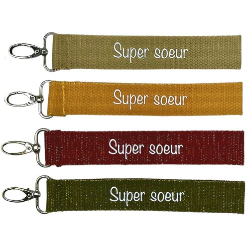 Porte clés, "Super soeur"