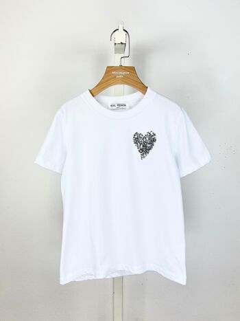 T-shirt en coton avec coeur en sequins fille 9