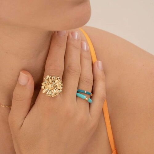 Bague Daisy - fleur marguerite