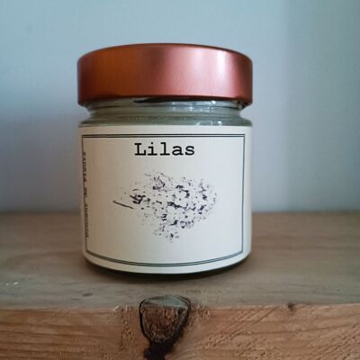 Lilac candle 180gr soy and rapeseed waxes