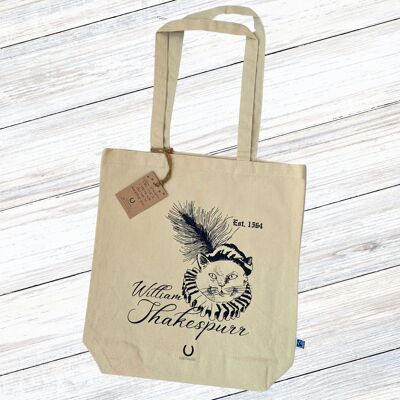 WILLIAM SHAKESPURR Fairtrade Tote Shopper Bag