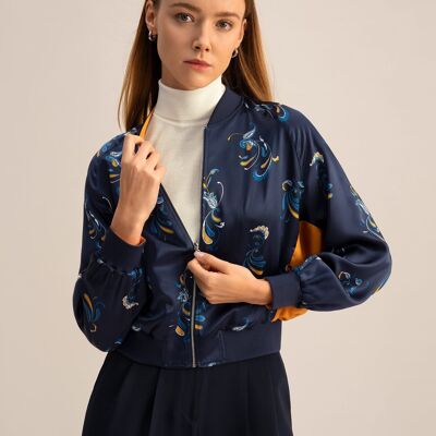 Spring Waltz Reversible Silk Jacket