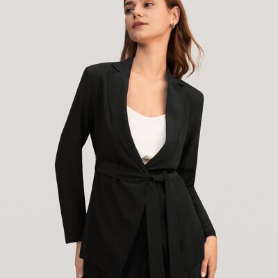 Effortless chic silk blazer for women
