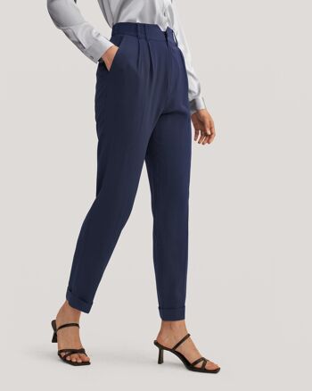 Pantalon décontracté en soie pour femme 10