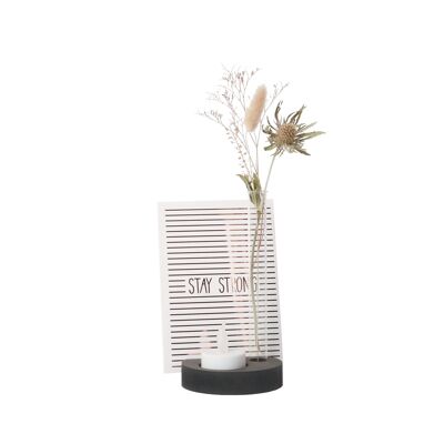 Card, candle and vase holder