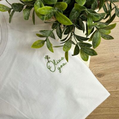 T-shirt Brodé - Olive you