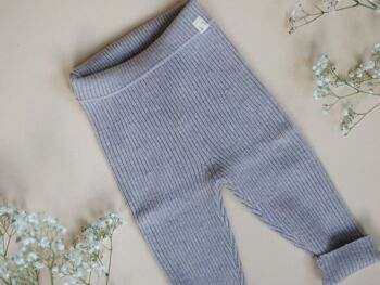 Legging « Finn » en gris mélangé 5