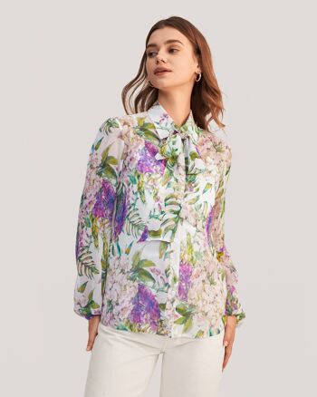 LILYSILK X MIM Blouse florale 2 en 1 en soie 6