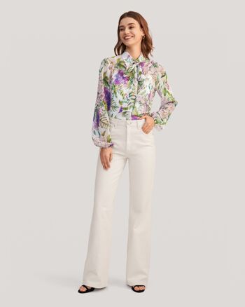 LILYSILK X MIM Blouse florale 2 en 1 en soie 7