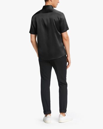 Chemise de luxe en soie à manches courtes pour homme 5