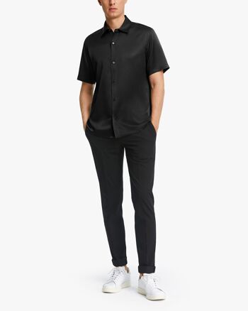 Chemise de luxe en soie à manches courtes pour homme 12