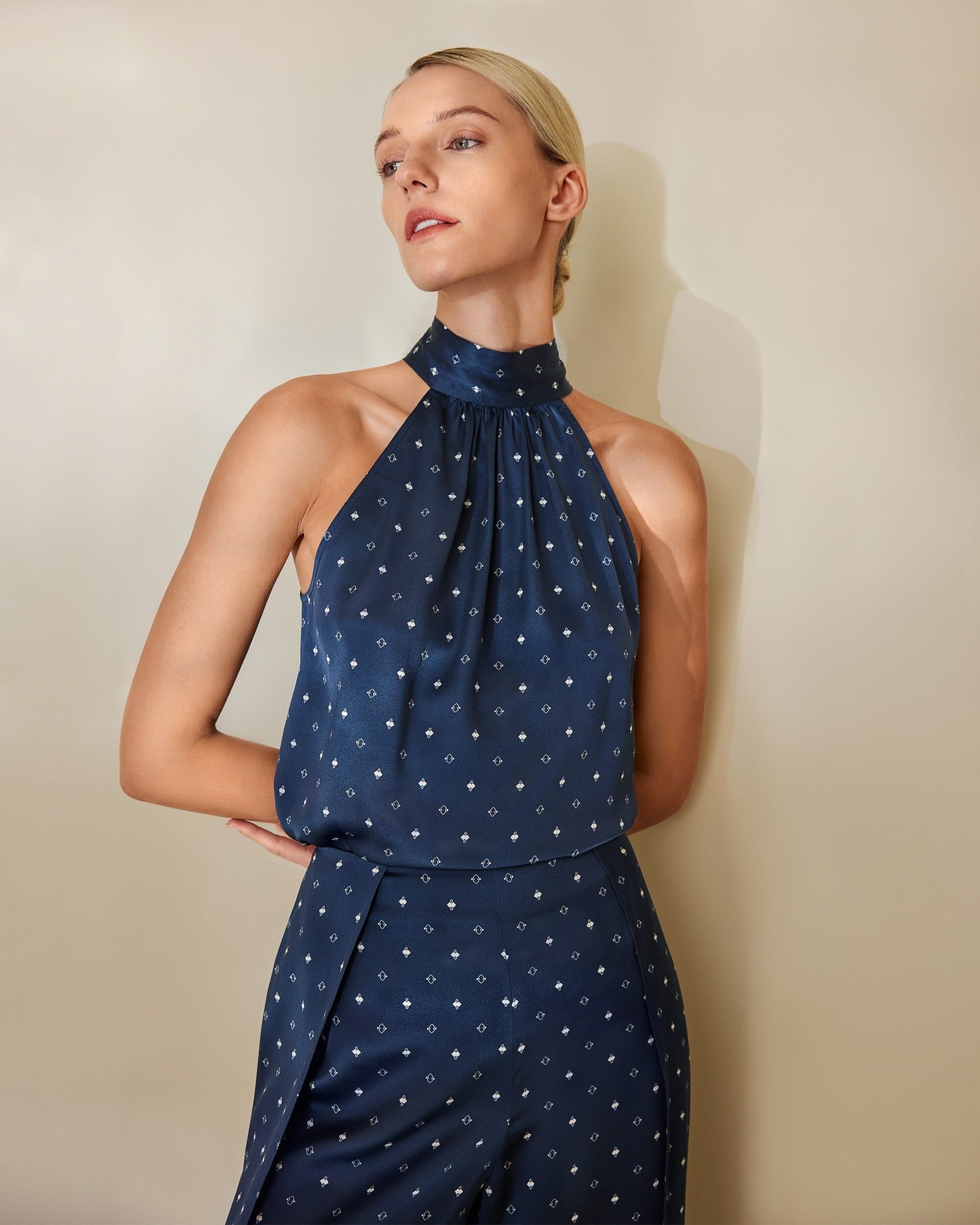 Camicia in pino di seta con cavezza