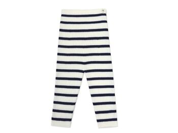 Legging « Finn » à rayures marine blanc cassé 2