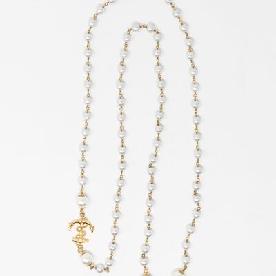 LONG NECKLACE WITH PEARLS