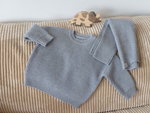 Pullover "Paul" in grau melange