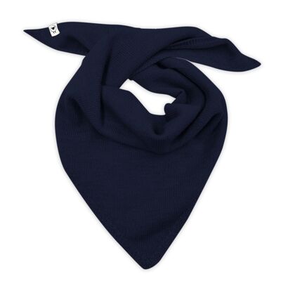 Elise triangular scarf in navy