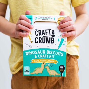 Kit de pâtisserie et de bricolage de biscuits dinosaures 1