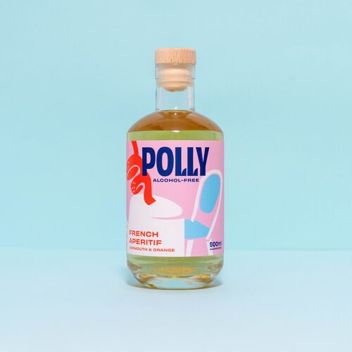 POLLY French Aperitif, alkoholfreier Aperitif (Wermut Alternative), 500ml Flasche