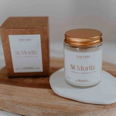 St Moritz - Luxury candle vegetable wax and fragrance without CMR