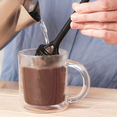 Infusor de café | Brew It Stick de Barista & Co - Negro | Una cafetera de filtro que funciona como un colador de té