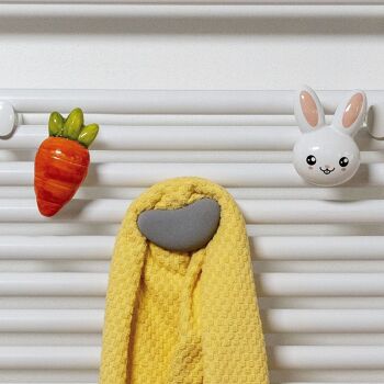 Ensemble de cintres pour radiateurs et sèche-serviettes Moonstone, Clock bunny et Carrot 3