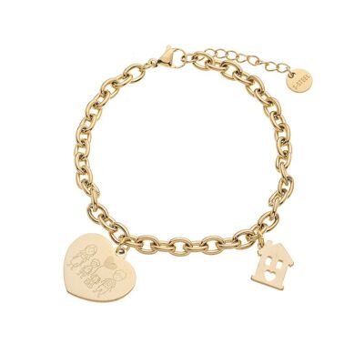 Bracelet - Heart And Family