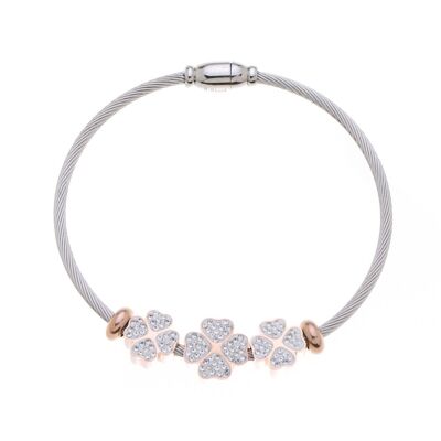 Bracciale - cuori con diamanti