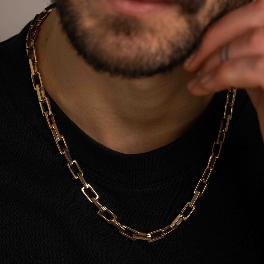 Vivien-Halskette – Unisex-Typ, rechteckiges Netz