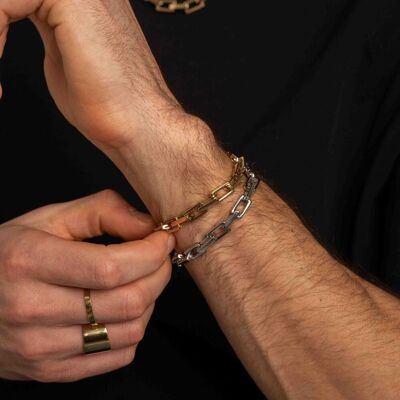 Vivien bracelet - unisex type - rectangular mesh - 2 sizes (S & M)