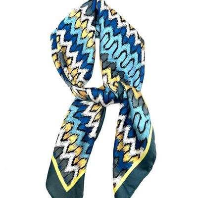 Foulard petit carré touché soie D-107