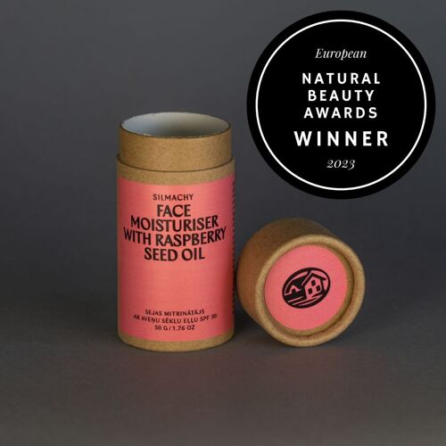 Face moisturiser with Raspberry seed oil SPF 30