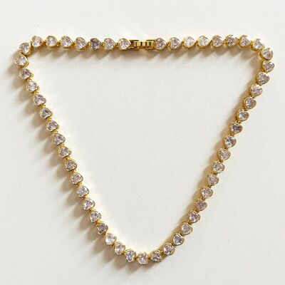 MULTIHEART NECKLACE 18k Gold plated cod.1