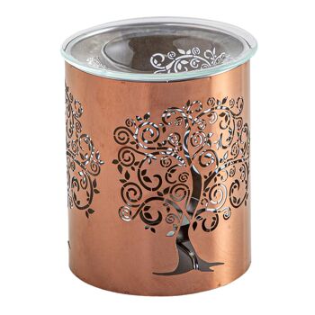 Brûle parfum Série Metally – Arbre Sacré – Motif Original – Diffusion Saine – en Métal et Verre – Décoration d’Intérieur – Idée Cadeau 5