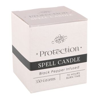 Bougie de sort de protection infusée au poivre noir 6