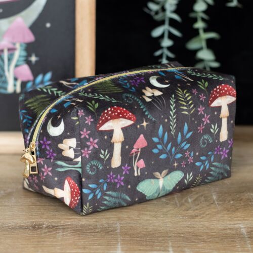 Dark Forest Print Makeup Bag