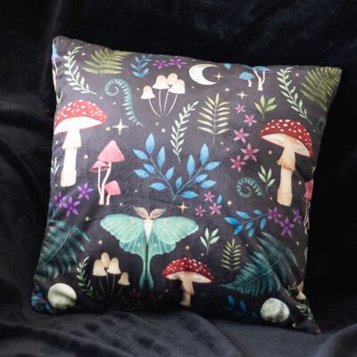 35cm Square Dark Forest Print Cushion