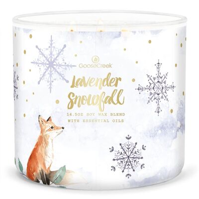 Candela Snowfall Goose Creek Candle® alla lavanda 411 grammi