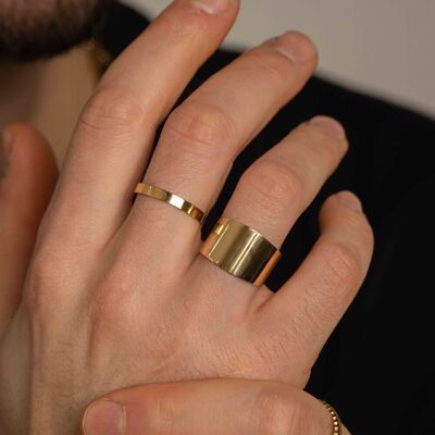 Amaryllis wide ring - smooth ring