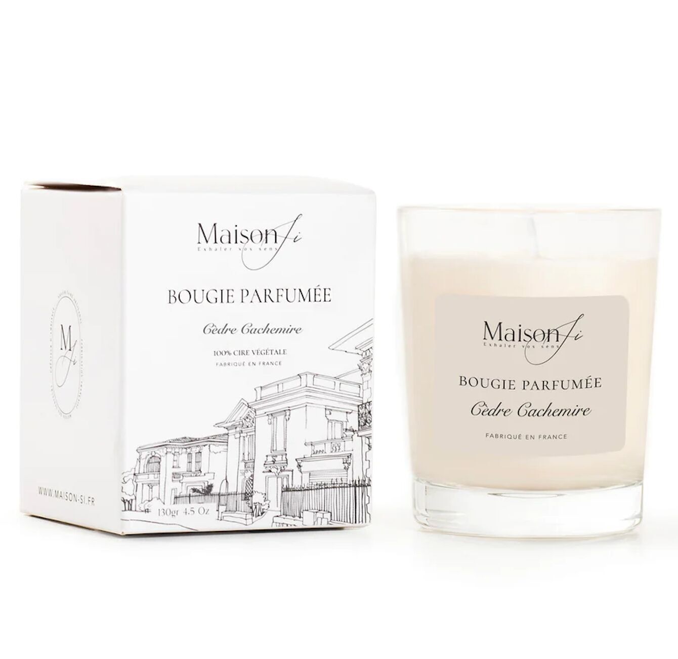 Candela profumata al cedro del cashmere