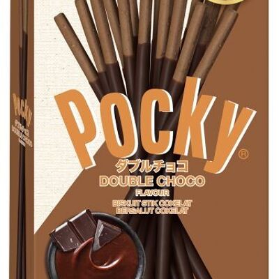 Pocky Biscuit Stick Double choco - Chocolat double, 47G