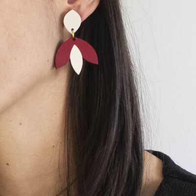 Abstract flower earrings | Flower pendant earrings | Jay Earrings