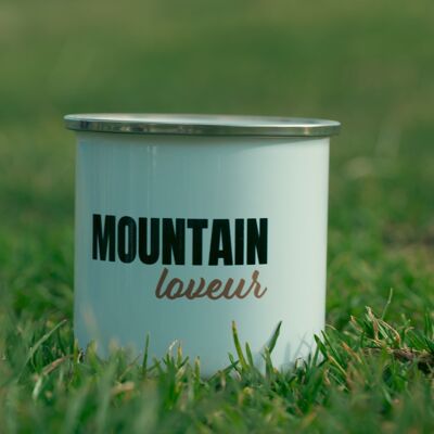 Mountain lover enamel mug