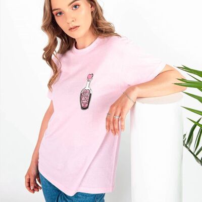 T-Shirt "SelfCare"__M / Rosa Chiaro