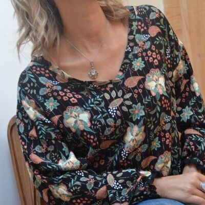 Joy blouse - Cashmere floral blouse